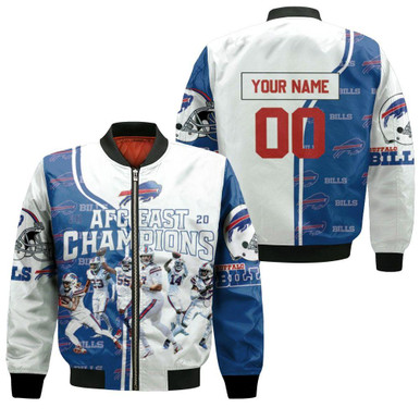 Buffalo Bills AFC East 2020 Champions Personalized Bomber Jacket