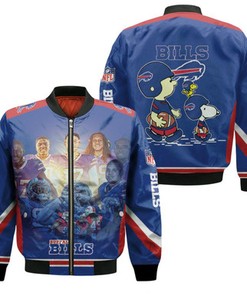 Buffalo Bills Afc East Division 2020 Snoopy Champions Bomber Jacket Model 642