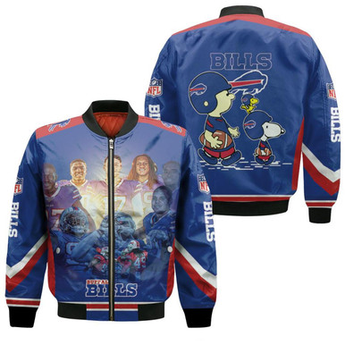 Buffalo Bills Afc East Division 2020 Snoopy Champions Bomber Jacket Model 642