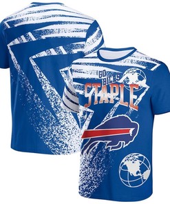 Buffalo Bills All Over Print T-Shirt - Royal