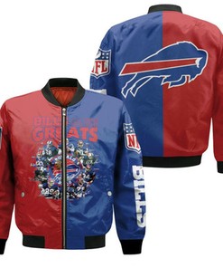 Buffalo Bills All Time Greats Players At All Time 2020 Nfl Season Bomber Jacket Model 670