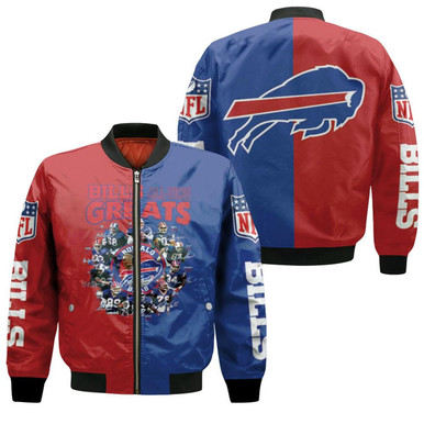Buffalo Bills All Time Greats Players At All Time 2020 Nfl Season Bomber Jacket Model 670