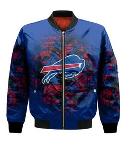 Buffalo Bills Bomber Jacket Camouflage Vintage  - NFL