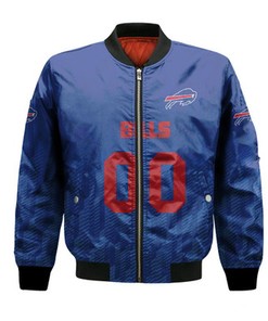 Buffalo Bills Bomber Jacket Logo Sport Ombre  - NFL