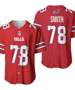 Buffalo Bills Bruce Smith #78 Great Player Nfl American Football Red Color Rush Jersey Style Gift For Bills Fans Baseball Jersey