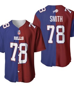 Buffalo Bills Bruce Smith #78 Great Player Nfl Vapor Limited Royal Red Two Tone Jersey Style Gift For Bills Fans Baseball Jersey