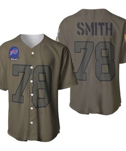 Buffalo Bills Bruce Smith #78 Nfl Great Player Camo 2019 Salute To Service Custom 3d Designed Allover Custom Gift For Bills Fans Baseball Jersey