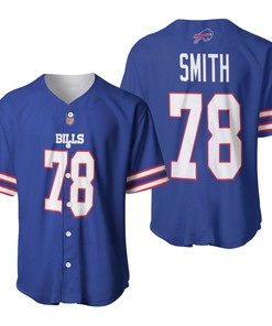 Buffalo Bills Bruce Smith #78 Nfl Legend Player American Football Game Royal 3d Designed Allover Gift For Bills Fans Baseball Jersey