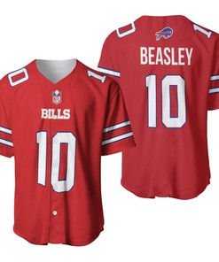 Buffalo Bills Cole Beasley #10 Great Player Nfl American Football Red Color Rush Jersey Style Gift For Bills Fans Baseball Jersey