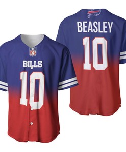 Buffalo Bills Cole Beasley #10 Great Player Nfl American Football Team Royal Color Crash 3d Designed Allover Gift For Bills Fans Baseball Jersey
