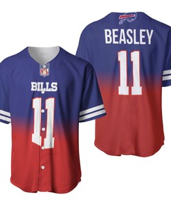 Buffalo Bills Cole Beasley #11 Great Player Nfl American Football Team Royal Color Crash 3d Designed Allover Gift For Bills Fans Baseball Jersey