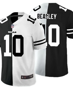 Buffalo Bills Cole Beasley #11 / Jake Fromm #10 Nfl 2020 Black And White Jersey
