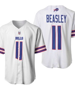 Buffalo Bills Cole Beasley #11 Nfl Great Player American Football Team Game White 3d Designed Allover Gift For Bills Fans Baseball Jersey