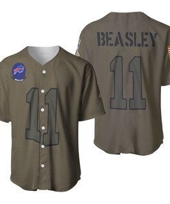 Buffalo Bills Cole Beasley #11 Nfl Great Player Camo 2019 Salute To Service Custom 3d Designed Allover Custom Gift For Bills Fans Baseball Jersey