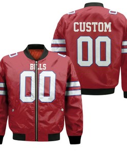Buffalo Bills Color Rush Limited Personalized Jersey Inspired Style Bomber Jacket