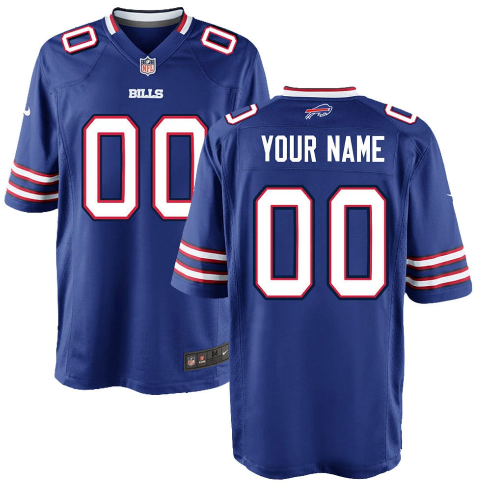 Buffalo Bills Custom Game Jersey Royal Custom Jerseys Nfl
