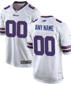 Buffalo Bills Custom Game Jersey - White Custom Jerseys Nfl