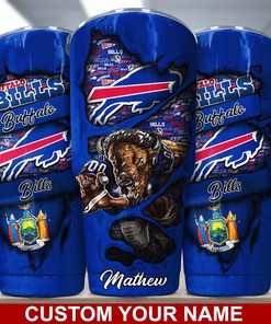 Buffalo Bills Custom Name Tumbler