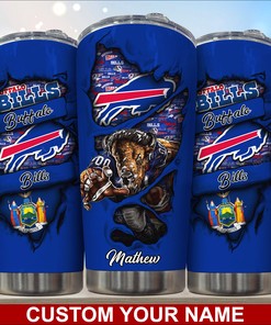Buffalo Bills Custom Name Tumbler
