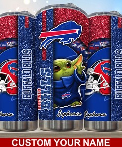 Buffalo Bills Custom Name Tumbler - Customized Buffalo Bills Tumbler
