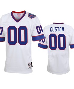 Buffalo Bills Custom White Vintage Replica Jersey - Men