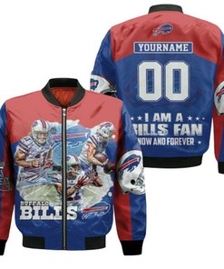 Buffalo Bills Damn Right Im Bills Fans Now And Forever Personalized Bomber Jacket