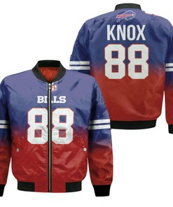 Buffalo Bills Dawson Knox #88 Great Player NFL American Football Team Royal Color Crash Gift For Bills Fans Bomber Jacket