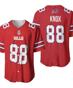 Buffalo Bills Dawson Knox #88 Great Player Nfl American Football Red Color Rush Jersey Style Gift For Bills Fans Baseball Jersey