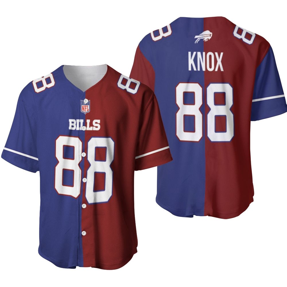 Buffalo Bills Dawson Knox #88 Great Player Nfl Vapor Limited Royal Red Two Tone Jersey Style Gift For Bills Fans Baseball Jersey