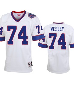 Buffalo Bills Deondre Wesley White Vintage Replica Jersey - Men