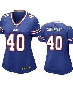 Buffalo Bills Devin Singletary 2019 Nfl Draft Royal Game Jersey