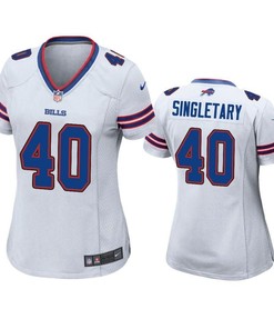Buffalo Bills Devin Singletary 2019 Nfl Draft White Game Jersey