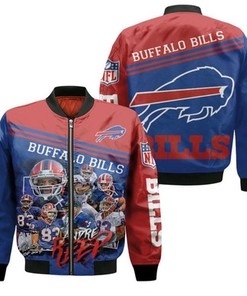 Buffalo Bills Great Players Andre Reed 83 2020 Nfl Season Bomber Jacket Model 704