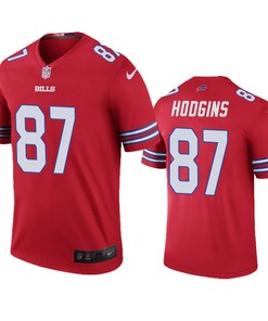 Buffalo Bills Isaiah Hodgins Red Color Rush Legend Jersey