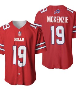 Buffalo Bills Isaiah Mckenzie #19 Great Player Nfl American Football Red Color Rush Jersey Style Gift For Bills Fans Baseball Jersey