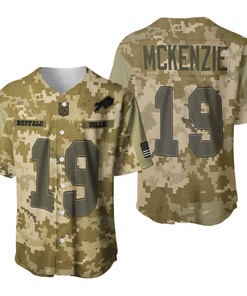 Buffalo Bills Isaiah Mckenzie #19 Great Player Nfl American Football Team Logo Camouflage 3d Designed Allover Gift For Bills Fans Baseball Jersey