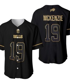 Buffalo Bills Isaiah Mckenzie #19 Great Player Nfl Black Golden Brandedition Vapor Limited Jersey Style Gift For Bills Fans Baseball Jersey