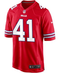 Buffalo Bills J.D. McKissic 41 Alternate Game Jersey - Red Jersey