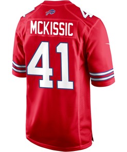 Buffalo Bills J.D. McKissic 41 Alternate Game Jersey - Red Jersey