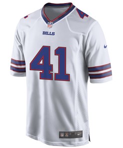 Buffalo Bills J.D. McKissic 41 Game Jersey - White Jersey