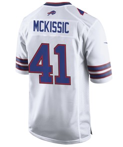 Buffalo Bills J.D. McKissic 41 Game Jersey - White Jersey