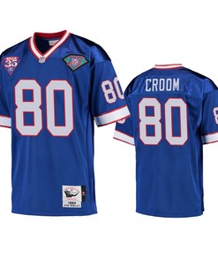 Buffalo Bills Jason Croom Royal Vintage Replica Jersey - Men