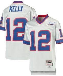 Buffalo Bills Jim Kelly Platinum Nfl 100 Retired Player Legacy Jersey