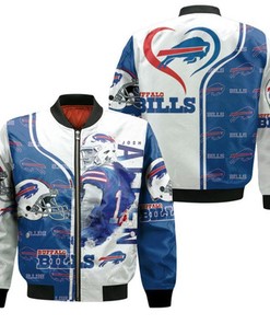 Buffalo Bills John Allen 2020 Afc East Champions Bomber Jacket Model 714