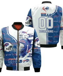 Buffalo Bills John Allen 2020 Afc East Champions Personalized Bomber Jacket Model 716