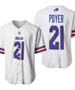 Buffalo Bills Jordan Poyer #21 Nfl Great Player American Football Team Game White 3d Designed Allover Gift For Bills Fans Baseball Jersey