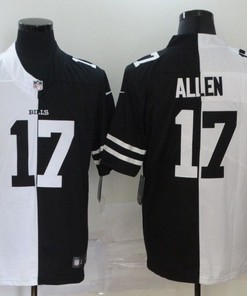 Buffalo Bills Josh Allen #17 Nfl 2020 Black And White Jersey