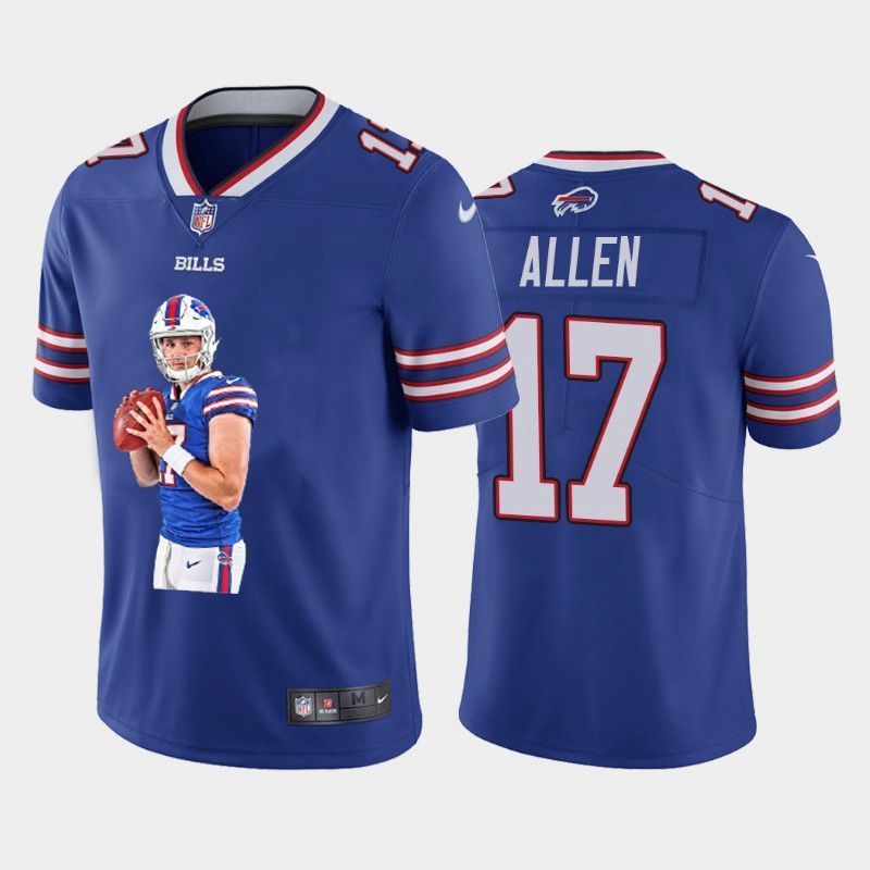 Buffalo Bills Josh Allen #17 Nfl 2020 Blue Jersey
