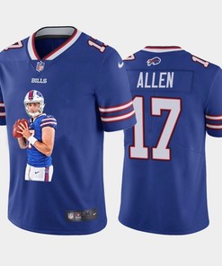 Buffalo Bills Josh Allen #17 Nfl 2020 Blue Jersey