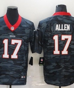 Buffalo Bills Josh Allen #17 Nfl 2020 Camo Black Jersey